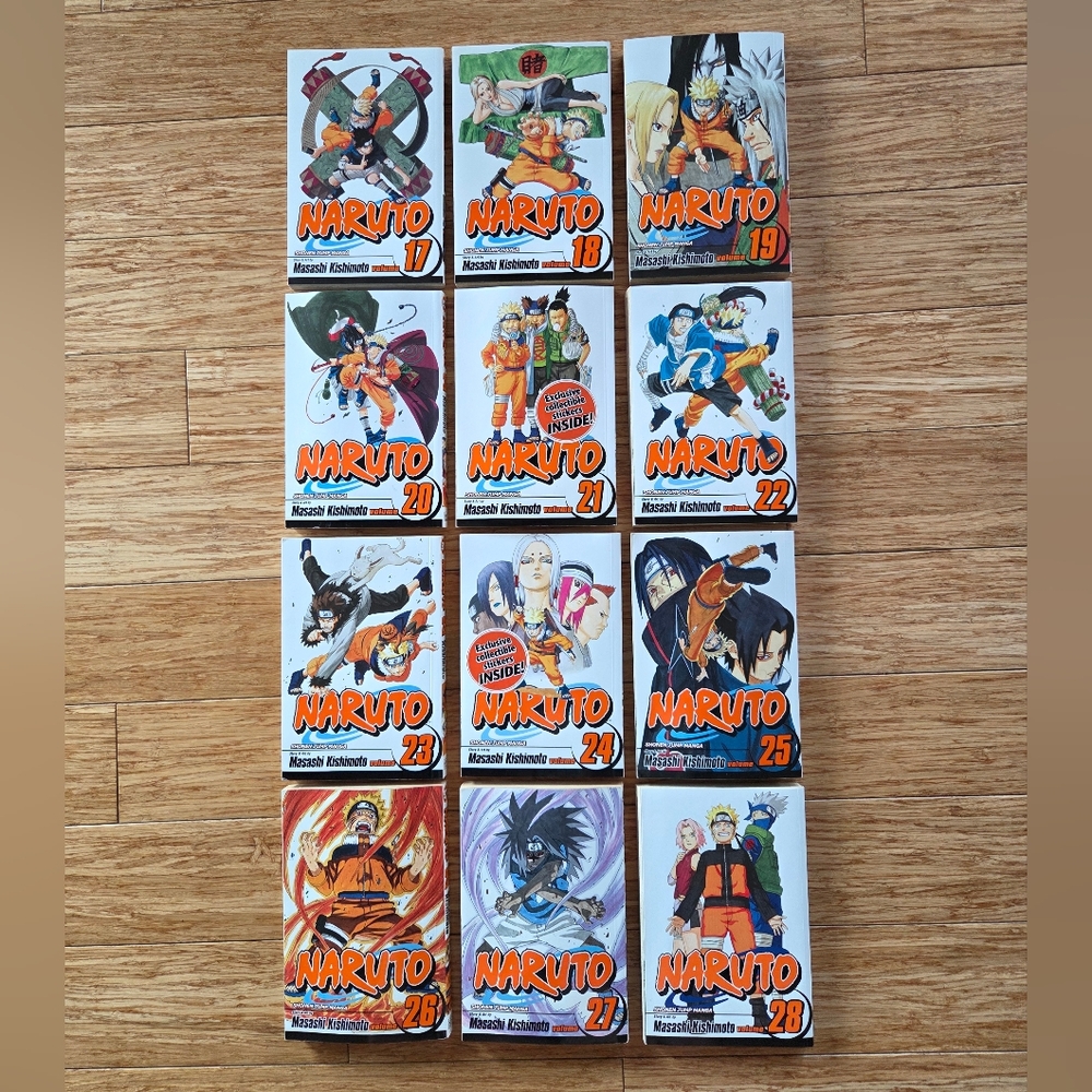 Naruto Manga Volume Set 17-28